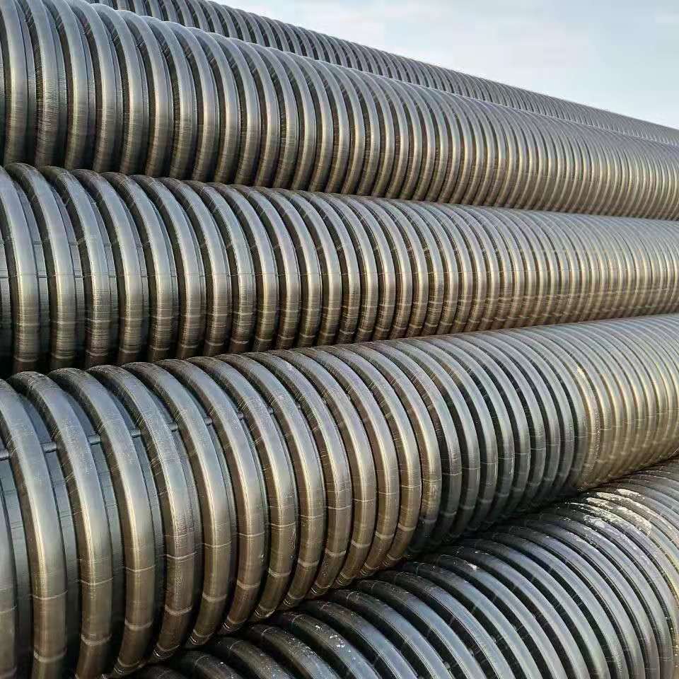 联塑 HDPE双壁波纹管 常规壁厚PE排水管 厂家直供 大口径通风管4