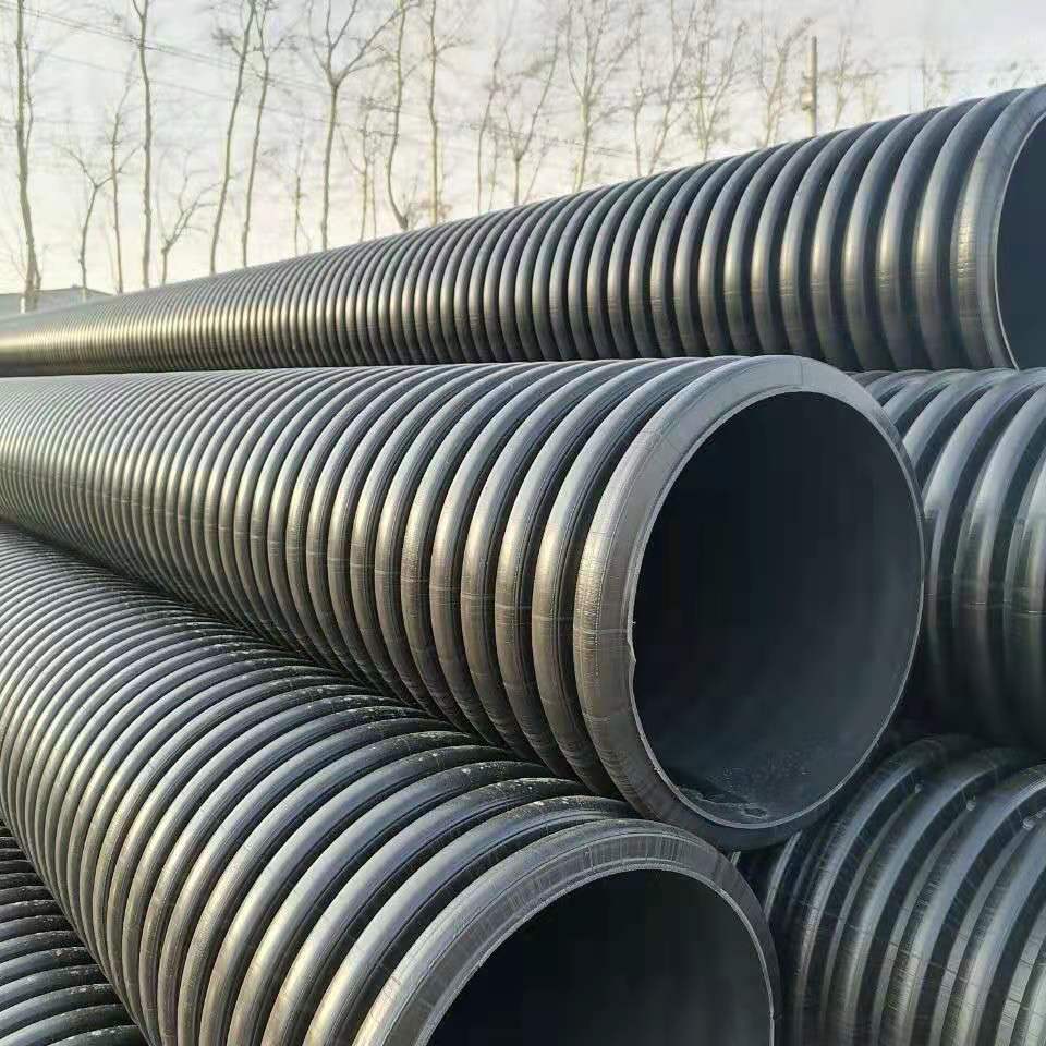 联塑 HDPE双壁波纹管 常规壁厚PE排水管 厂家直供 大口径通风管5