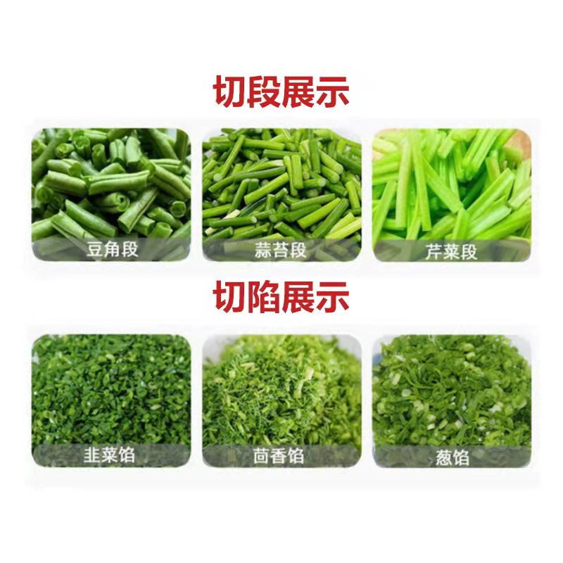 适用于韭菜辣椒等叶类蔬菜 切菜机 20型多功能切菜机 洽通切菜机3