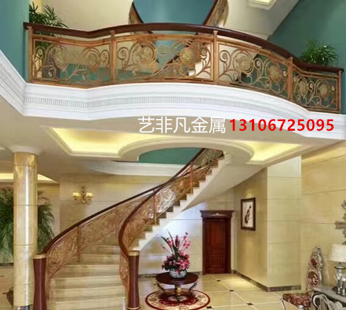 江门别墅旋转楼梯佛山平添了法式复古的华丽 楼梯及配件4