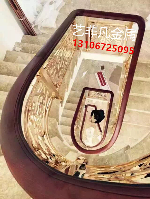 江门别墅旋转楼梯佛山平添了法式复古的华丽 楼梯及配件2