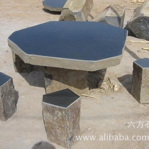 六方石-玄武岩-蒙古黑-石桌石椅 大理石