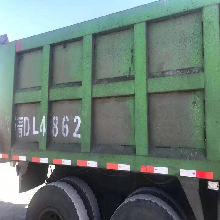 17年环保绿东风 江苏二手国四轻皮前四后八自卸货车皮10.8吨 6米货箱1