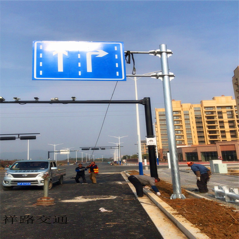 指路标志 祥路交通图纸加工 其他交通安全设施 龙门架路标杆 T型路标杆2