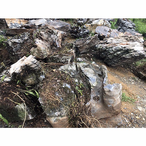 大英石造景石头 英德石产地直销 英石奇石花园摆件石头 灰色假山石1