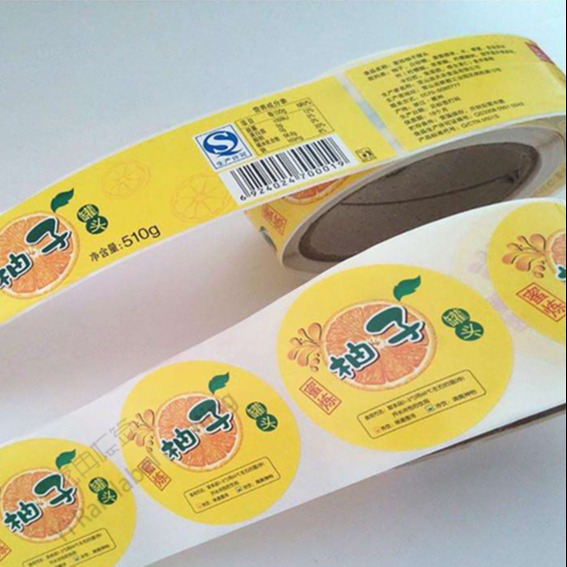 食品不干胶标签定做蜂蜜贴纸珠光膜标签产品广告标贴纸水果不干胶 哑银不干胶 厂家直销