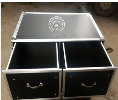 带抽屉箱合计多功能收纳铝箱 定做运输防震箱 铝合金航空箱1