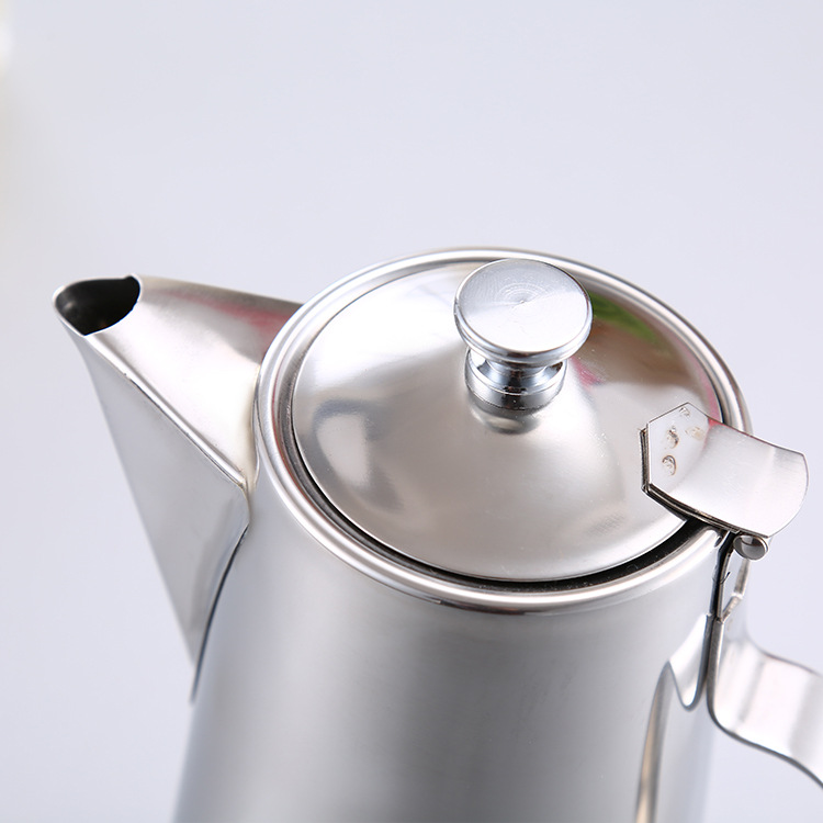 欧式加厚短嘴泡茶滤网咖啡壶一件代发 厂家批发家用不锈钢冷水壶4