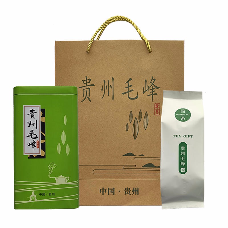 贵州毛峰绿茶2021新茶罐装250g 特级 高山云雾绿茶 福记堂绿茶