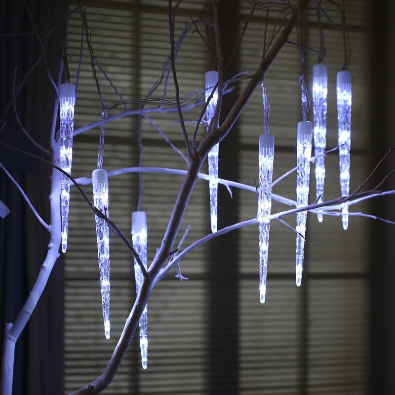 LED流星雨灯8*1组冰锥形彩灯节日装饰亮化灯镂空贴片树灯 莹龙4