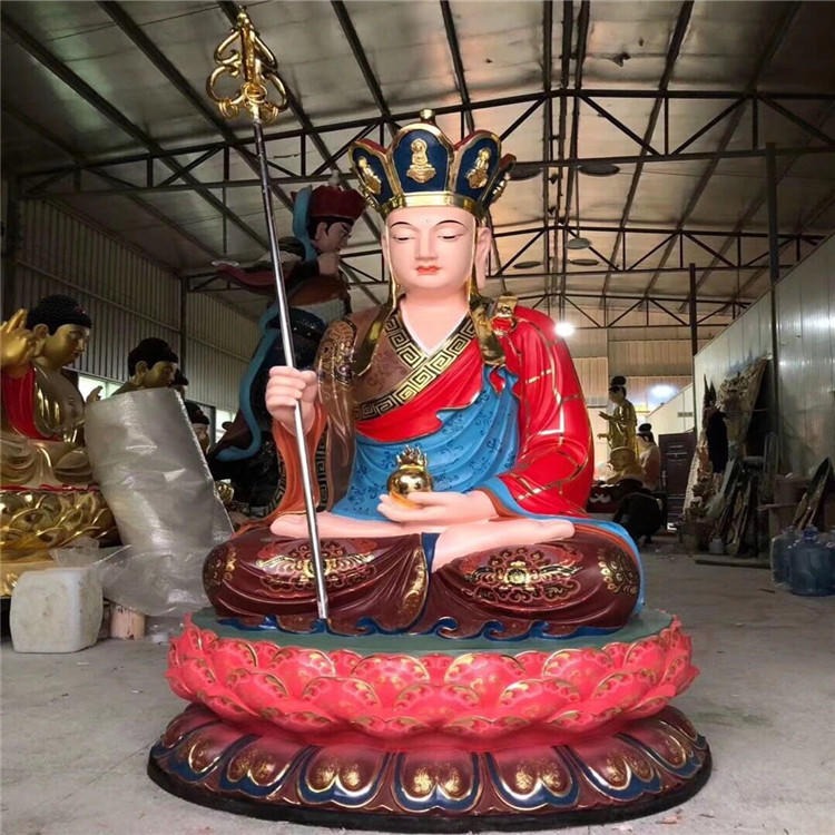 佛教用品 地藏菩萨 地藏王菩萨 地藏王 鎏金 佛像 彩绘 厂家供应 鑫福法器