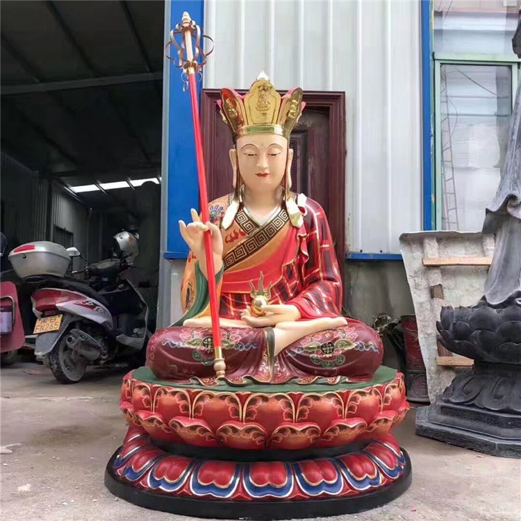 佛教用品 地藏菩萨 地藏王菩萨 地藏王 鎏金 佛像 彩绘 厂家供应 鑫福法器3