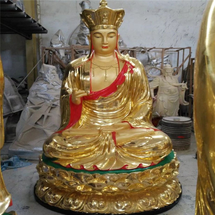 佛教用品 地藏菩萨 地藏王菩萨 地藏王 鎏金 佛像 彩绘 厂家供应 鑫福法器8