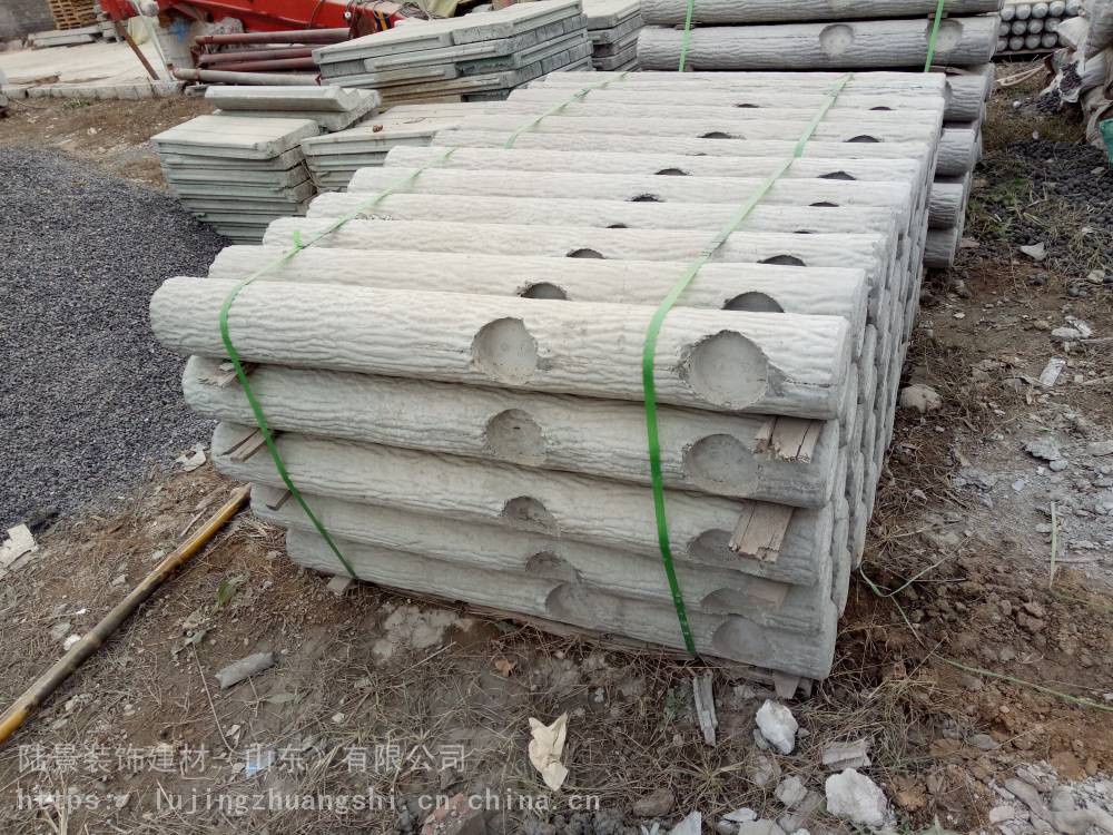 水泥仿树桩栏杆 里质量可靠 混凝土制品 衢州 水泥树皮栏杆2