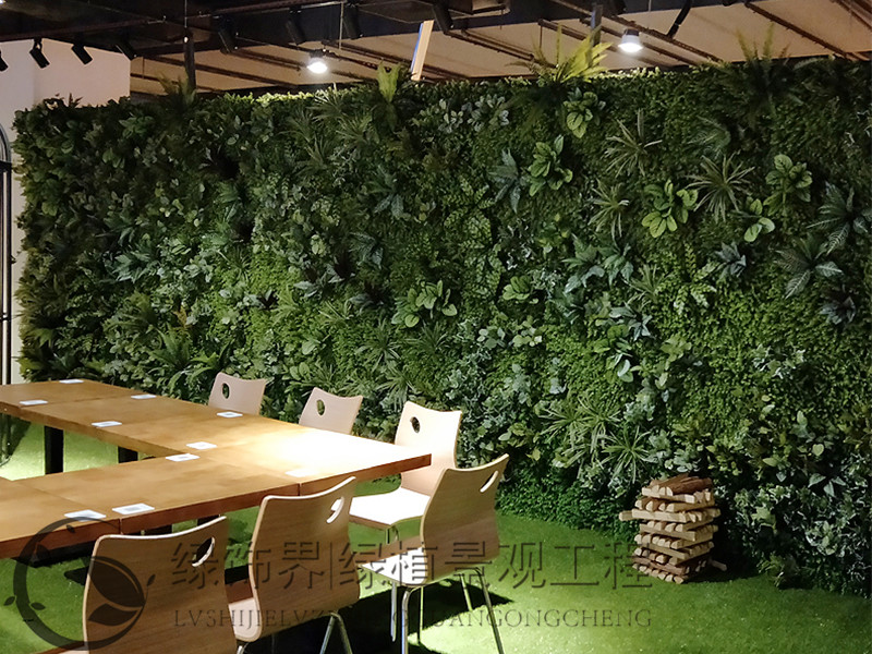 创新设计仿真绿植背景墙 仿真植物 沈阳绿植工艺品4