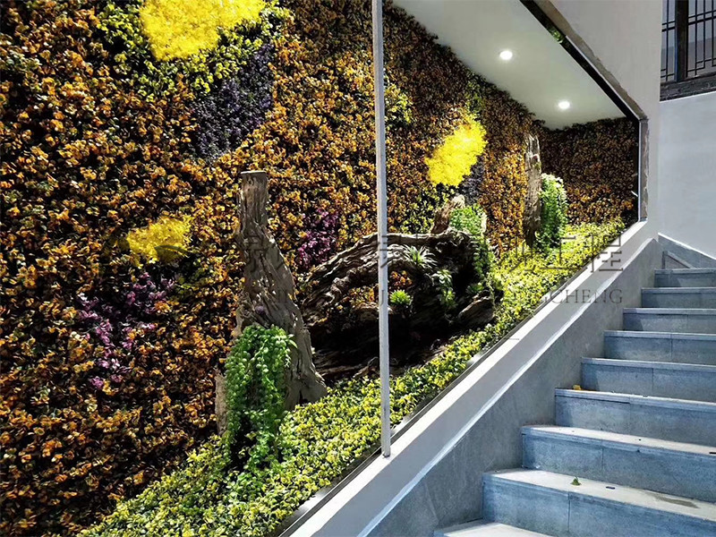 仿真植物 阻燃绿萝植物墙地产样板间绿植软装专业绿植公司5