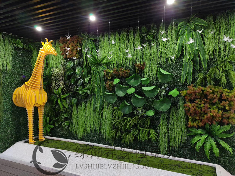 仿真植物 沈阳商场垂直绿化植物墙款式新颖7
