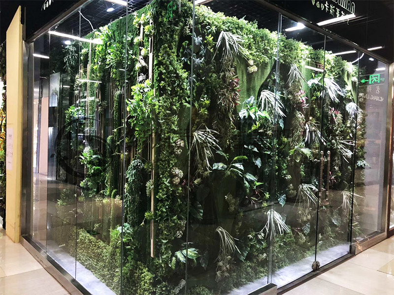 仿真植物 沈阳商场垂直绿化植物墙款式新颖6