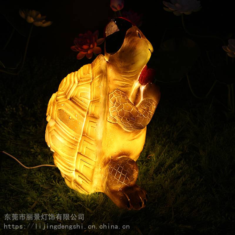 LED乌龟造型灯树脂造型景观灯透光动物景观灯户外防水公园景观灯1