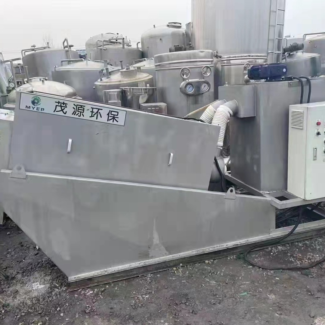 二手景津压滤机 新到18年扬州茂源302叠螺污泥脱水机一台 二手布袋除尘器 各种二手环保设备