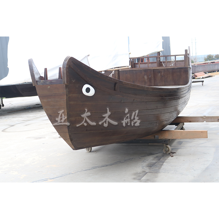 木船绿眉毛景观船装饰船海盗船影视道具船仿古木船 水上游艺设施1