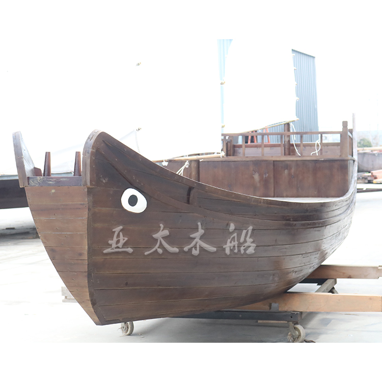 木船绿眉毛景观船装饰船海盗船影视道具船仿古木船 水上游艺设施4
