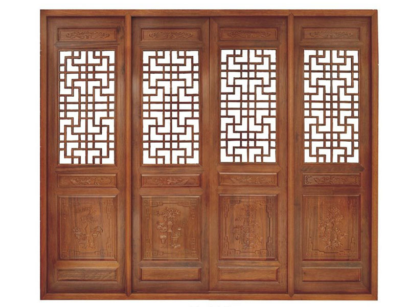 松木门窗生产厂家供应浙江价格合理的仿古门窗 景观工程项目2