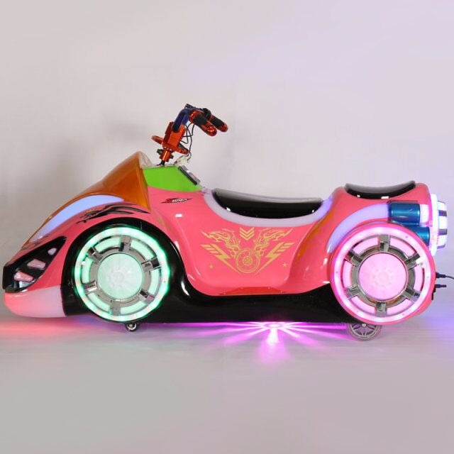 新款发光幻影摩托车 广场电动儿童遥控车 户外亲子游乐玩具车7