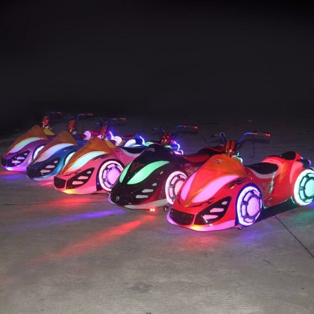 新款发光幻影摩托车 广场电动儿童遥控车 户外亲子游乐玩具车9