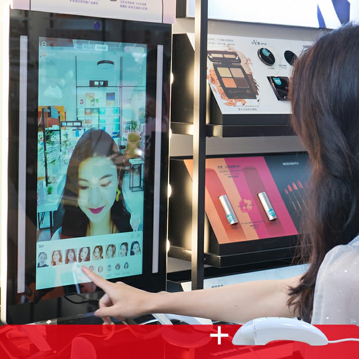 AR虚拟试妆自助测肤智能美妆镜化妆品营销助手AI+美妆智能镜4