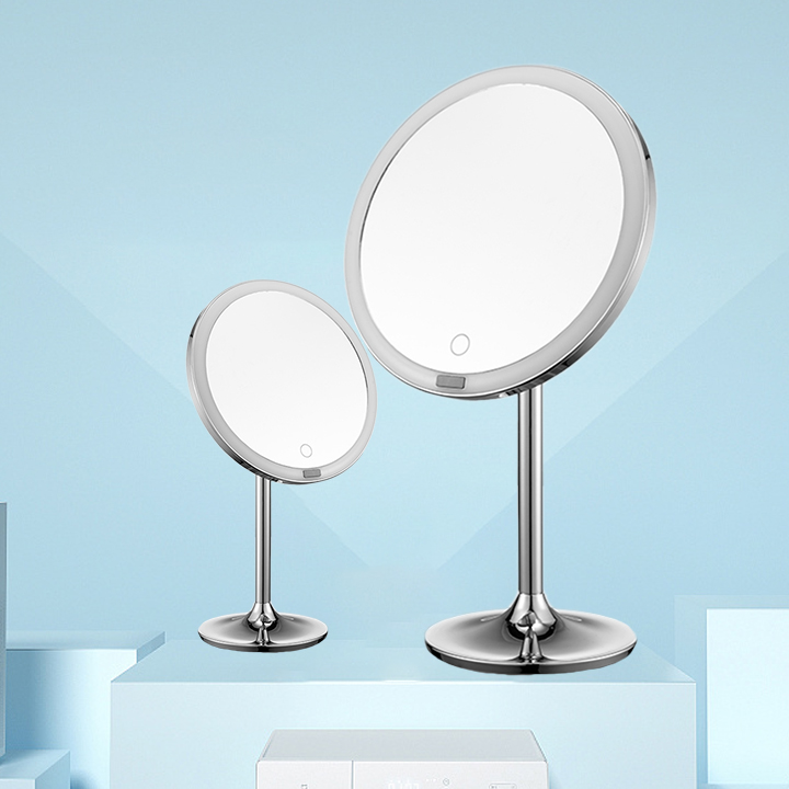 智能化妆镜led补光APP控制调节灯光便捷充电桌面台式美妆镜2