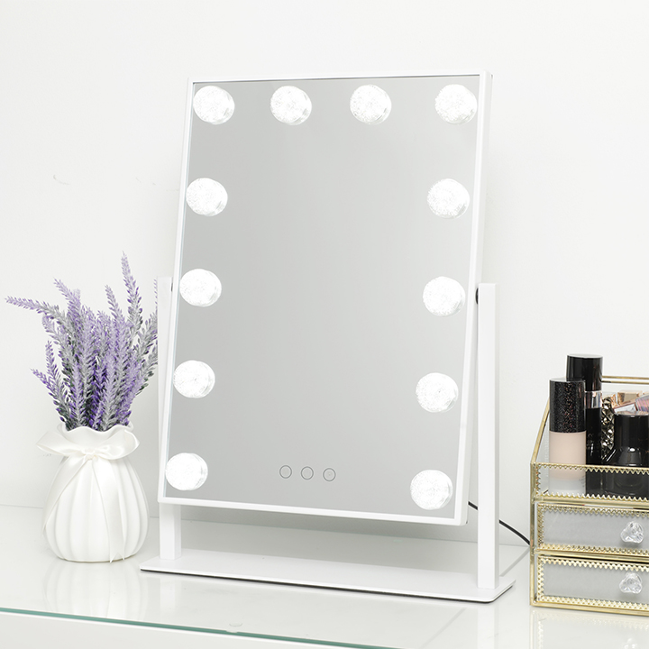 智能梳妆镜LED便携式化妆镜台小镜秀秀APP控制补光灯网红美妆镜3