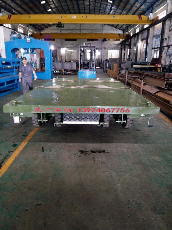 南工12吨平板拖车岗口短途中转运输工具拖车NGPT12A-2SWSSL-8S7