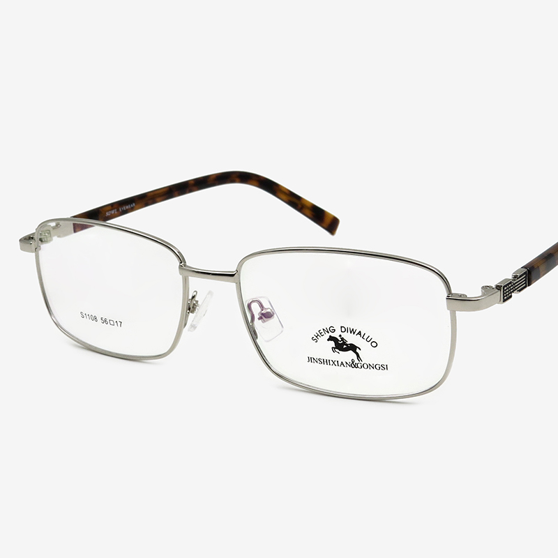 丹阳眼镜工厂批发定制男士商务金属全框厚金电镀眼镜框眼镜架1108厂家直销3
