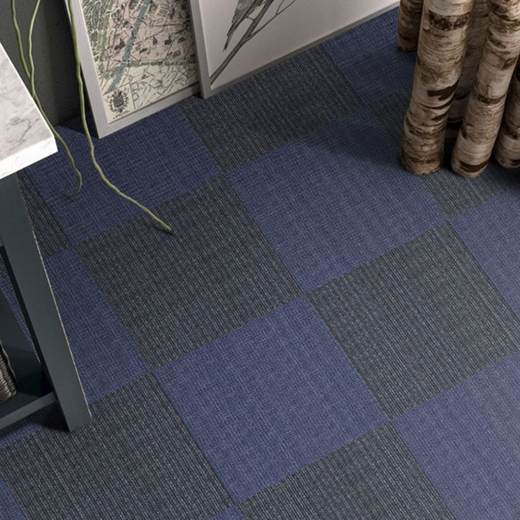 办公室地毯卧室地毯工程地毯写字楼酒店地毯走道地毯尼龙印花方块拼接地毯PVC防水底背环保软底6