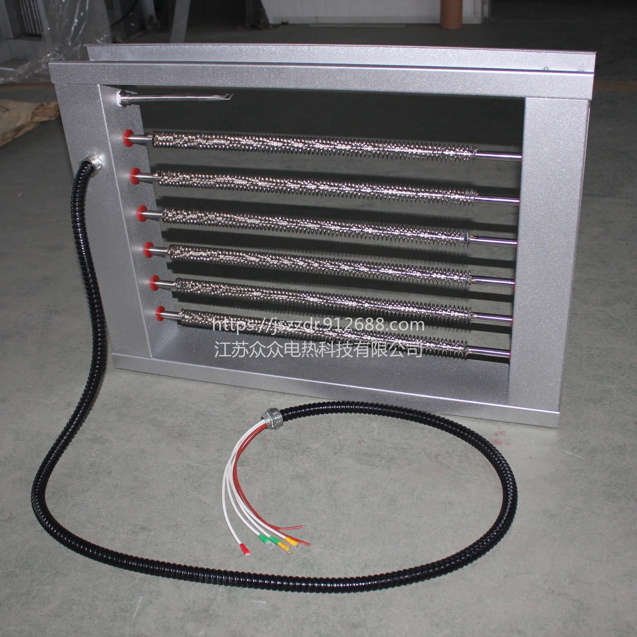 电热器 供应电热管风道加热器众众泰能牌风道辅助电加热器