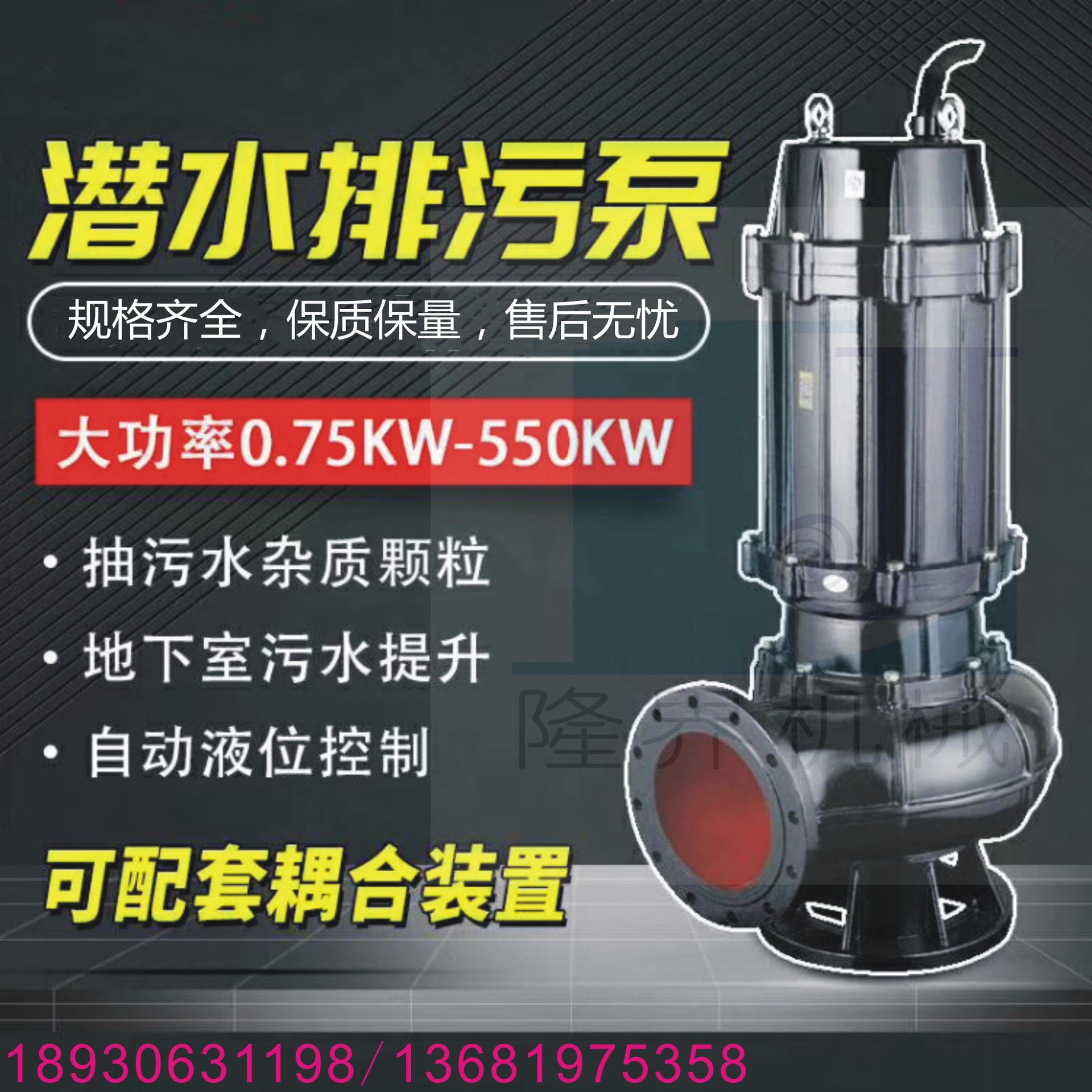 污水泵 上海隆界机械WQ潜污泵 建筑工程水泵 灌溉潜水泵4