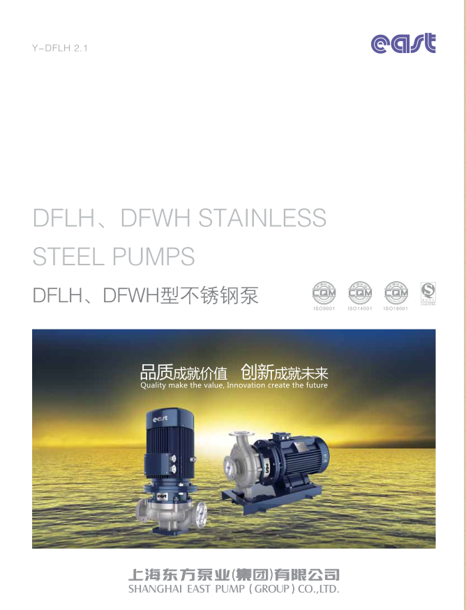 DFLH80-160 上海东方直发 低噪音 DFWH卧式泵 供应东方水泵立式不锈钢化工泵 叶轮配件 防腐泵2