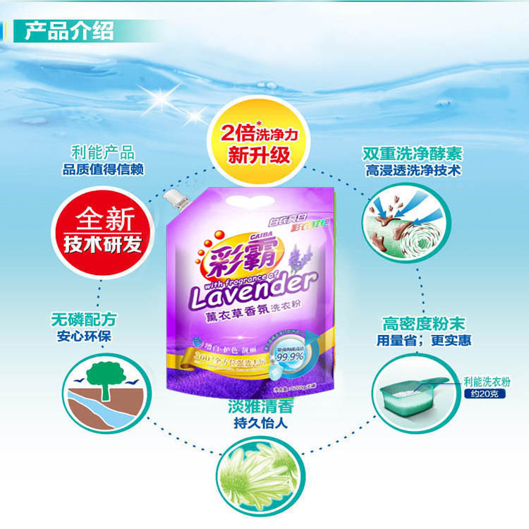 彩霸洗衣粉工厂直供超市洗衣粉批发代理招区域性代理3