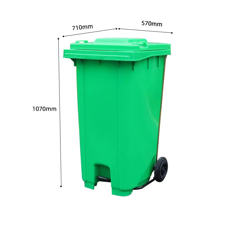 厂家直供240L中踏塑料分类垃圾桶 环卫垃圾桶2