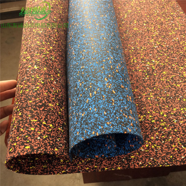 工业用橡胶制品 厂家现货高密度橡胶卷材 健生房力量专区减震消音地垫