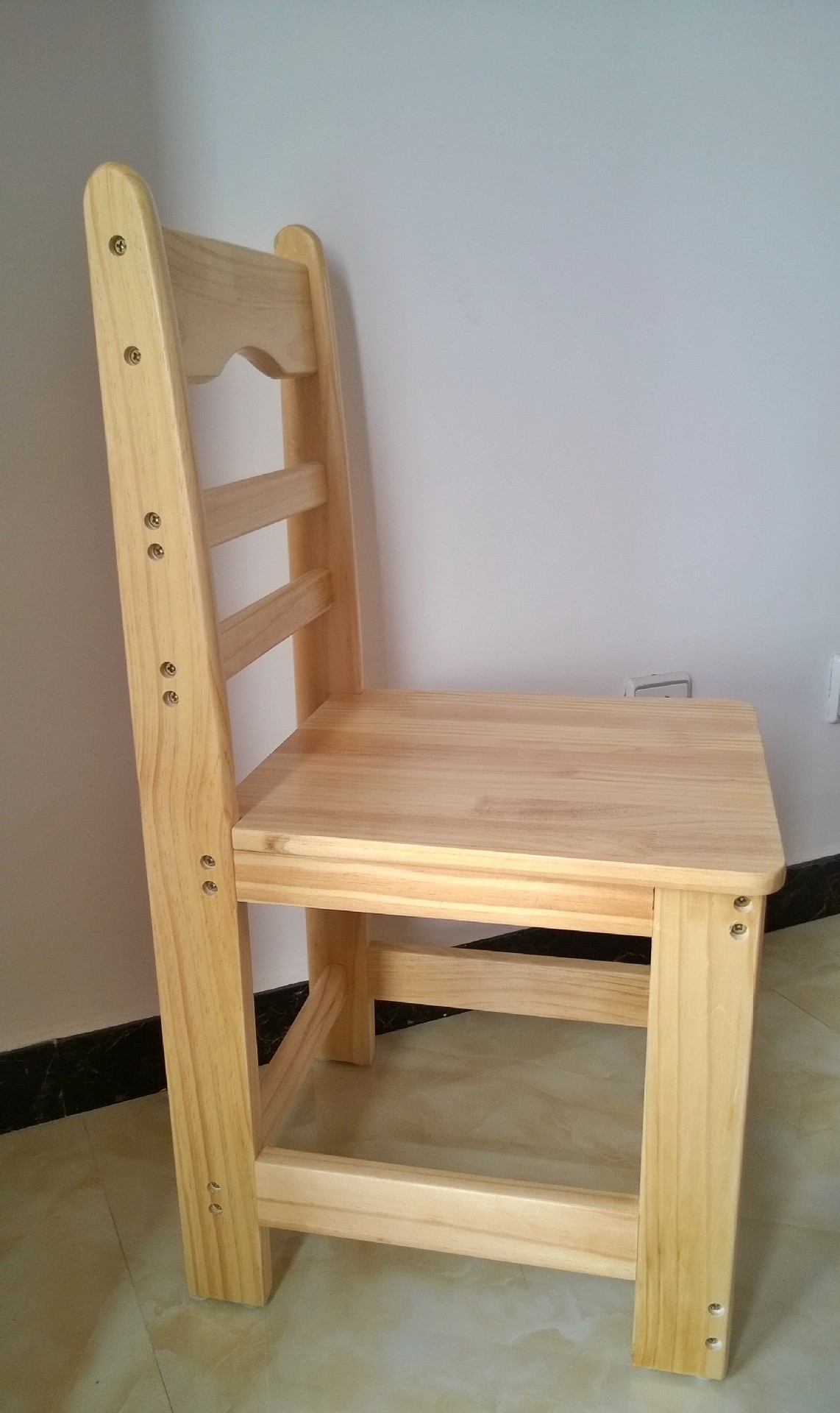 定制型 小宝乐家进口材质 供应实木椅子 可订做 实木餐椅3