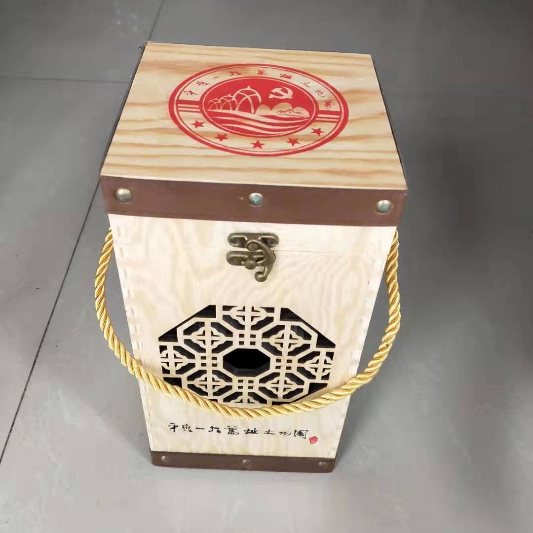 木制包装盒 酒水包装 韵舟包装 礼品盒 美观 坚固实用 饮料包装盒