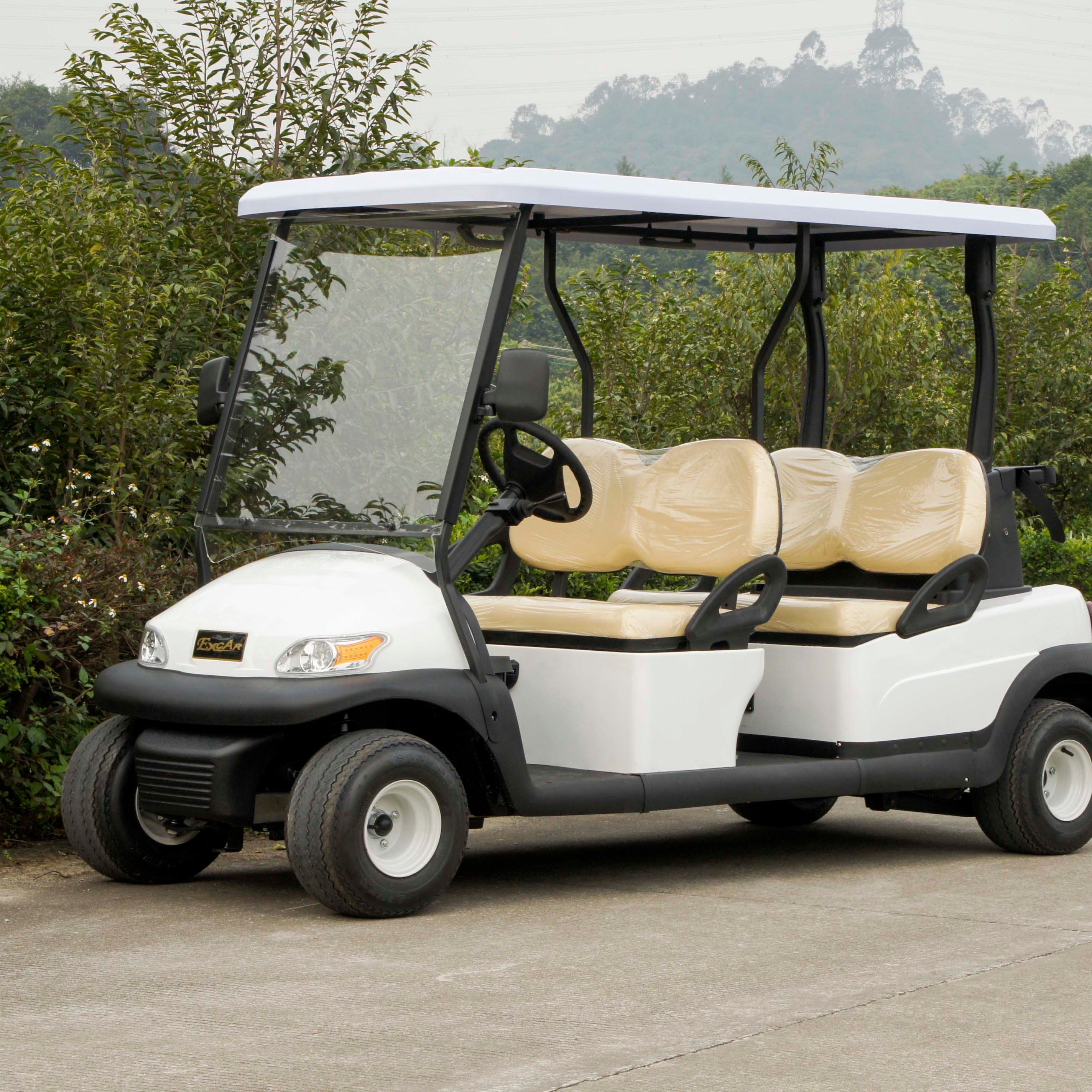 牌4座型号为A1S4的高尔夫球车两排座椅朝前 供应 电动观光车