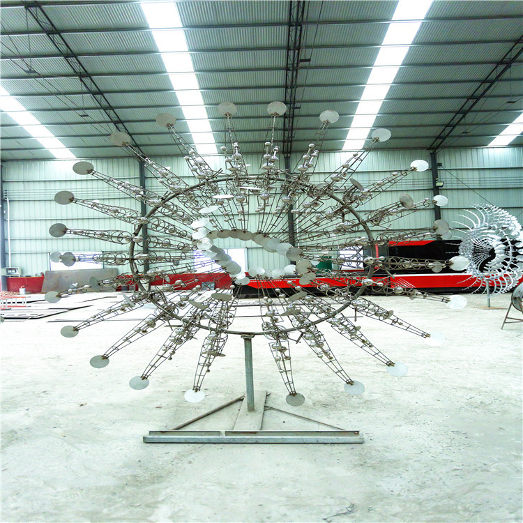 山东济南厂家专业生产不锈钢风动雕塑 网红雕塑城市亮化质保一年全国发货2