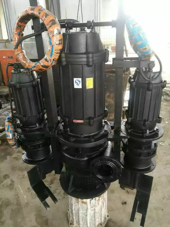 50ZJQ20-25-4KW潜水渣浆泵耐磨渣浆泵 河底抽砂泵吸沙泵1