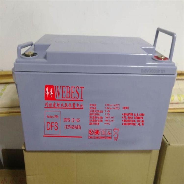 伟博WEBEST蓄电池DFS12-150 12V150AH胶体蓄电池 应急照明系统2