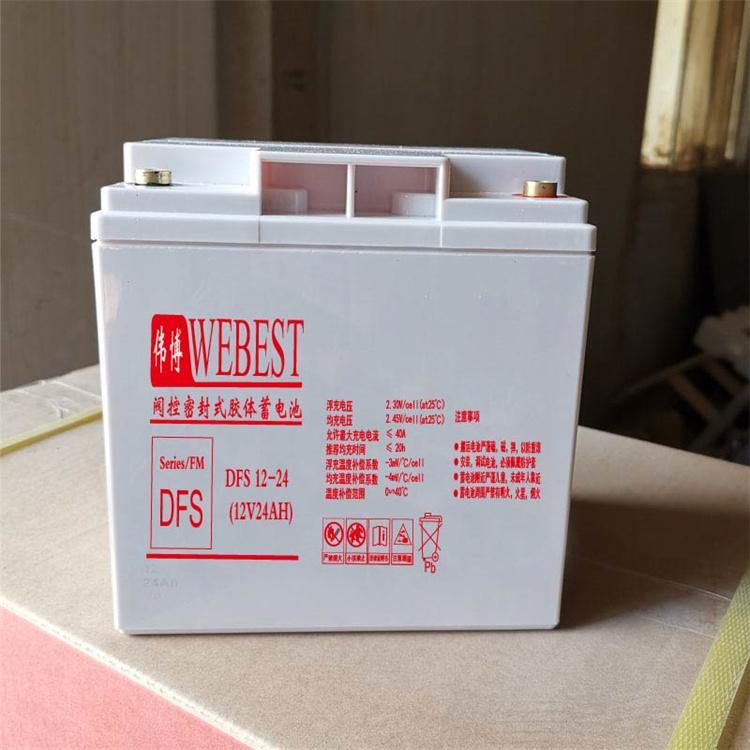 伟博WEBEST蓄电池DFS12-150 12V150AH胶体蓄电池 应急照明系统1