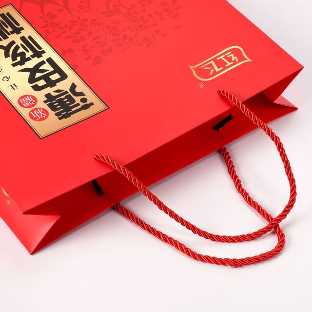 茶叶核桃购物礼品袋子印LOGO 厂家定制服装化妆品手提纸袋2