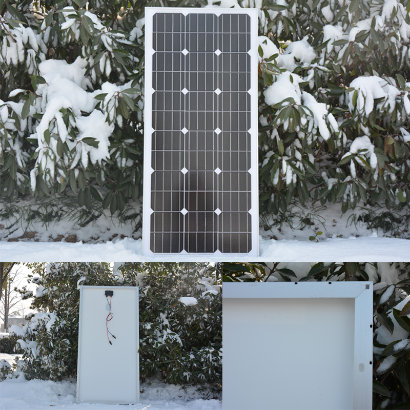太阳能电池板价格 家用光伏发电系统 中哲交通100W多晶太阳能电池板组件2